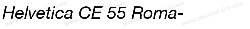 Helvetica CE 55 Roma字体转换